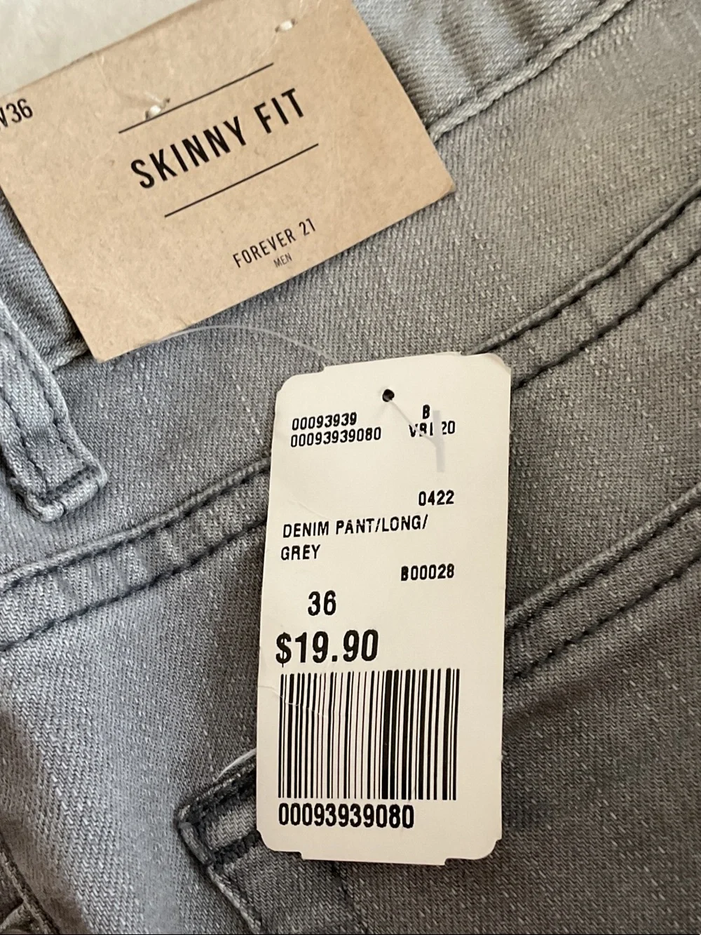 Forever 21 Men's Straight-Leg Jeans in Gray